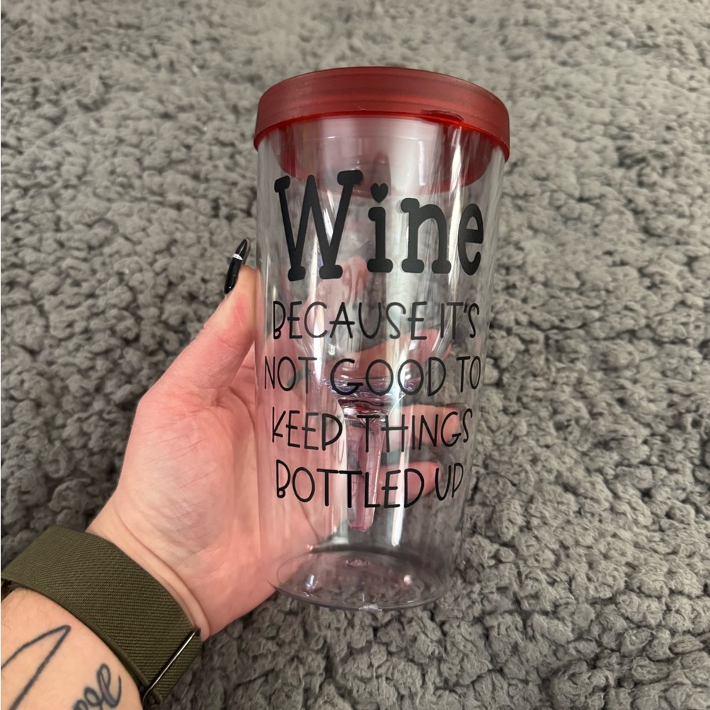Custom Red Wine Tumbler